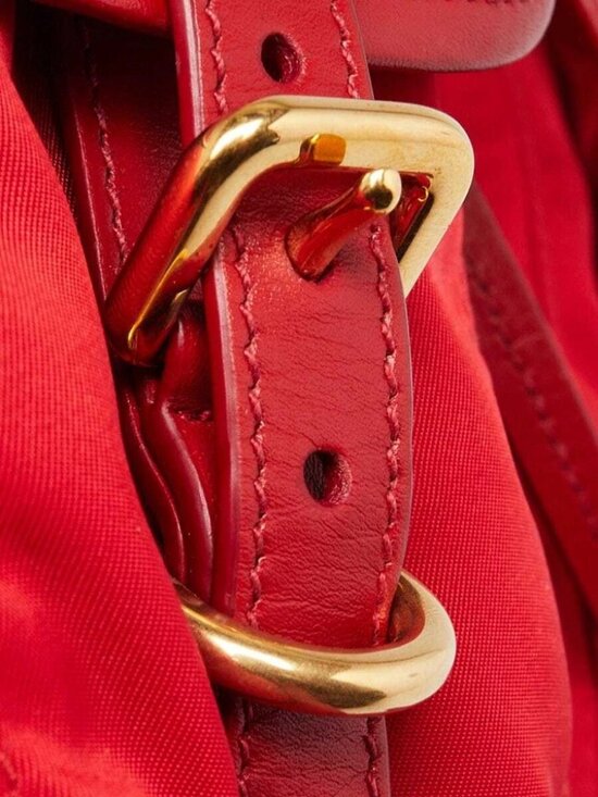 Prada Rosso Re-Nylon Small Backpack Bag main image 8